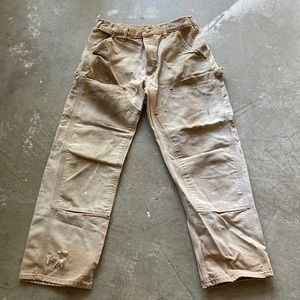 Vintage Carhart worn work pants. Authentic deconstructed workwear vibe.